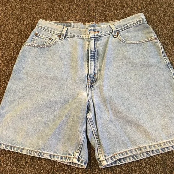 Levi's Vtg Y2K Women's Hi Rise Denim Shorts 14R - Picture 1 of 12